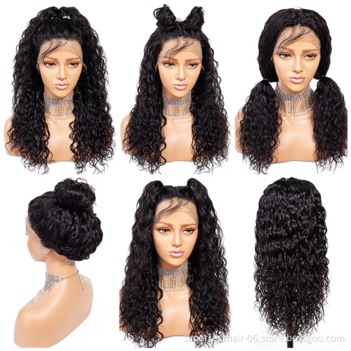 Frontal human hair weaves and wigs highlight wig body wave wig